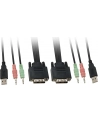 PRZEŁĄCZNIK KVM 2/1 DVI AUTO COMPACT+ KABLE LEVELONE (KVM-0260) - nr 39