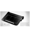 PODSTAWKA POD LAPTOP COOLER MASTER NOTEPAL U3 PLUS BLACK(ALUMINIOWA, DO 19'', 3 WENTYLATORY) - nr 67