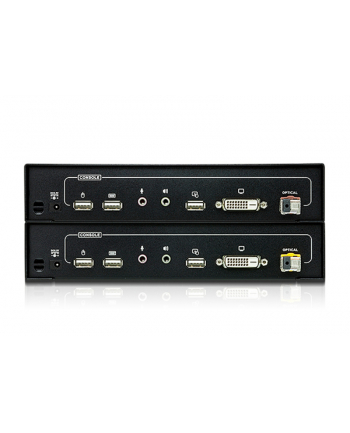 DVI Optical KVM Extender W/1.8M W/EU ADP