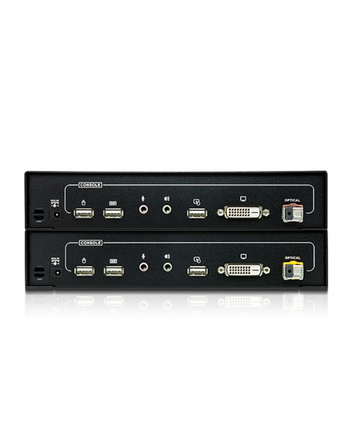 Long Distance DVI Optical KVM Extender W/1.8M W/EU ADP główny