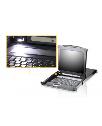 SINGLE RAIL 8P PS/2-USB LCDKVMP 17INCH