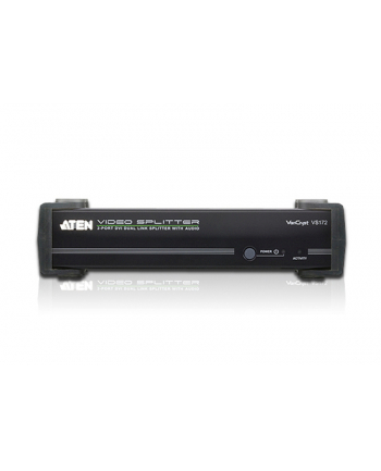 2 PORT DVI Dual Link Splitter W/Audio W/ EU ADP