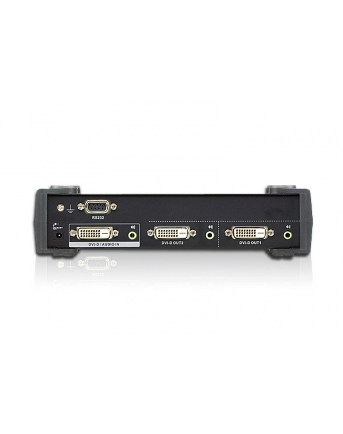 2 PORT DVI Dual Link Splitter W/Audio W/ EU ADP główny