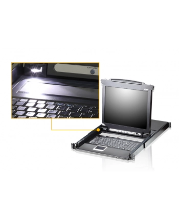 SINGLE RAIL 16P PS/2-USB LCDKVMP 17INCH