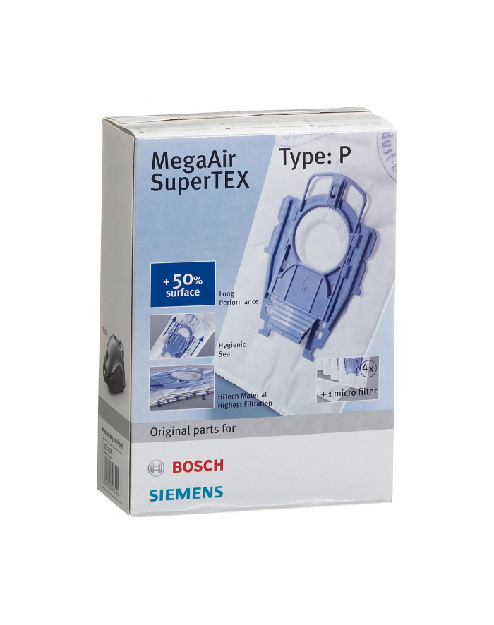 Siemens VZ41AFP Dust bags for vacuum cleaner, megaAir SuperTEX qty 4 pcs. +1  micro filter główny