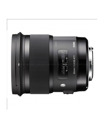 Sigma 50mm F1.4 DG HSM for Nikon, 13 Elements in 8 Groups, 46.8 degrees angle of view, 9 Blades, filter Size: 77mm, focusing distance 40cm, Compatible with Sigma USB Dock [Art]