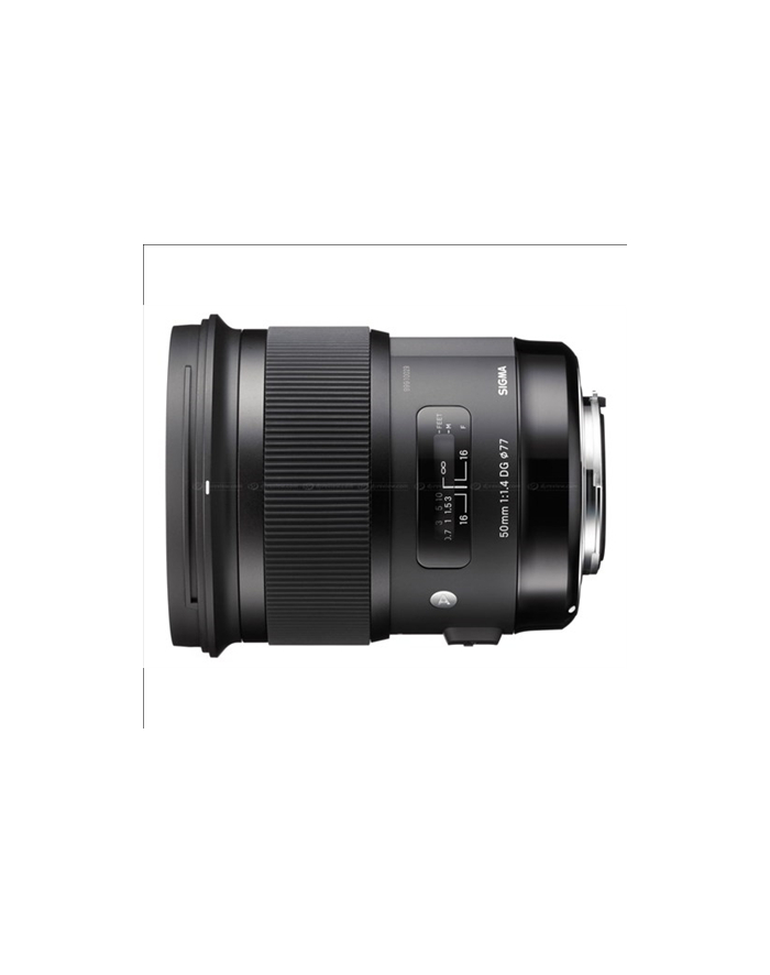 Sigma 50mm F1.4 DG HSM for Nikon, 13 Elements in 8 Groups, 46.8 degrees angle of view, 9 Blades, filter Size: 77mm, focusing distance 40cm, Compatible with Sigma USB Dock [Art] główny