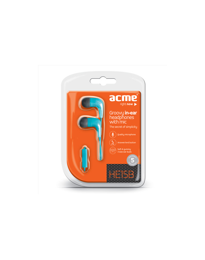 ACME HE15B Groovy in-ear headphones with mic główny