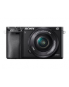 Sony A6000 Standart-zoom kit, Black, 24.7MP, 16-50mm, Exmor APS HD CMOS sensor, 3.0'' LCD, HD 1080i movie, BIONZ, Intelligent AUTO, Sweep Panorama with 3D, HDMI mini, Media: Memory Stick PRO, SD/SDHC & SDXC card, Li-Ion batt. - nr 30