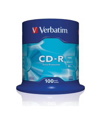 VERBATIM CD-R 700MB 52X EXTRA PROTECTION SP 100SZT nr 2
