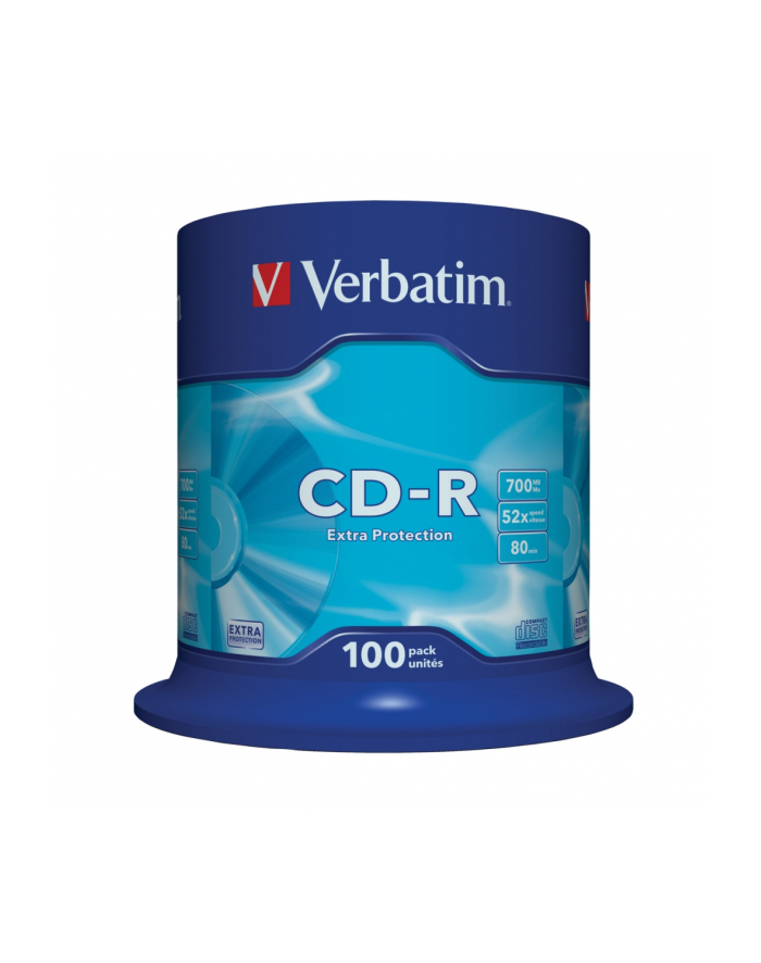 VERBATIM CD-R 700MB 52X EXTRA PROTECTION SP 100SZT główny