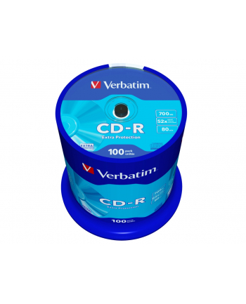 VERBATIM CD-R 700MB 52X EXTRA PROTECTION SP 100SZT