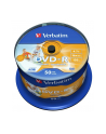 DVD-R VERBATIM AZO 4.7GB 16X WIDE PRINTABLE NON-ID SP 50SZT - nr 29