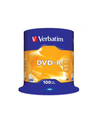 DVD-R VERBATIM AZO 4.7GB 16X MATT SILVER SP 100SZT