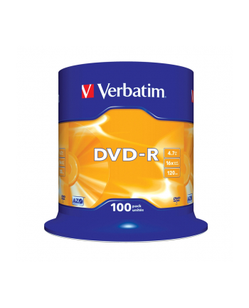 DVD-R VERBATIM AZO 4.7GB 16X MATT SILVER SP 100SZT