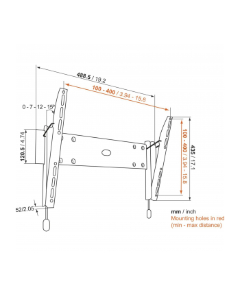 Vogels Vogel BASE 15 M TILT 32-55'' VESA 400*400 30kg