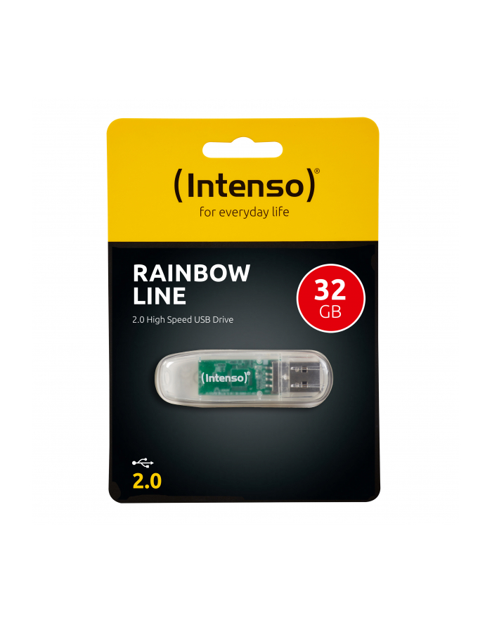 Intenso pamięć USB RAINBOW LINE TRANSPARENT 32GB główny