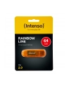 Intenso pamięć USB RAINBOW LINE ORANGE 64GB - nr 12