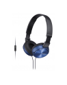 Słuchawki Sony MDR-ZX310APL (niebieski) - nr 11