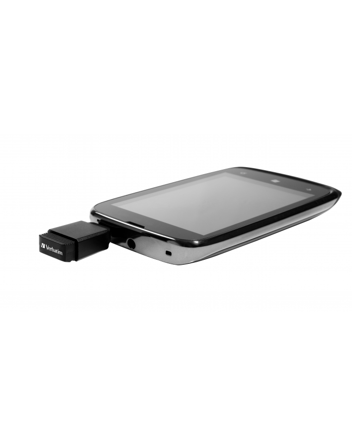 VERBATIM Flash Disk NANO 32 GB Store'n'Stay + micro USB OTG USB 2.0 czarny główny