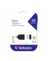 VERBATIM Flash Disk NANO 32 GB Store'n'Stay + micro USB OTG USB 2.0 czarny - nr 24