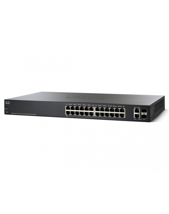 Cisco SF220-24P 24-Port 10/100 PoE Smart Plus Switch główny