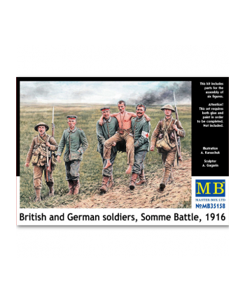 MB British & German Soldiers Somme 1916