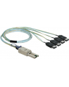 Delock kabel SAS mini 26pin -> 4x eSATA (SFF 8088 - 4x eSATA) 1m - nr 10