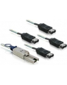 Delock kabel SAS mini 26pin -> 4x eSATA (SFF 8088 - 4x eSATA) 1m - nr 13
