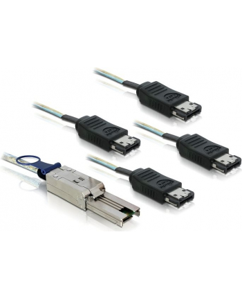 Delock kabel SAS mini 26pin -> 4x eSATA (SFF 8088 - 4x eSATA) 1m