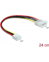 Delock kabel zasilający MOLEX (M) -> FDD 4 PIN, 22cm - nr 16