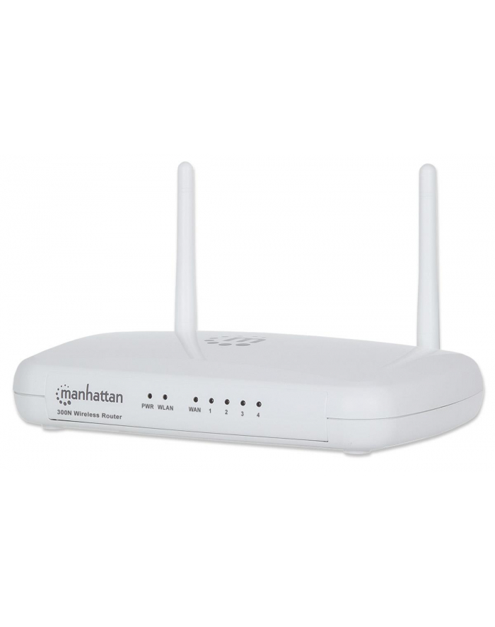 Manhattan Router WiFi N300 802.11b/g/n 300 Mb/s 1xWAN 4xLAN 10/100 QoS 2.4GHz główny