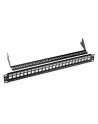 19'' modularny nie osadzony patch panel Solarix 24 portów czarny 1U - nr 4