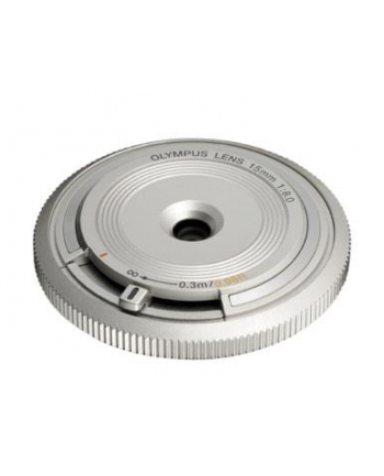 Obiektyw dekielkowy Olympus 15mm 1:8.0 / BCL-1580 | srebrny