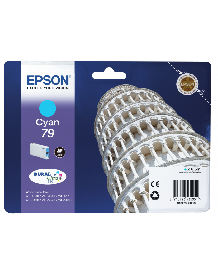 Tusz Epson cyan T7912 | 7 ml | WF-5110DW/WF-5190DW/WF-5620DWF/WF-5690DWF główny