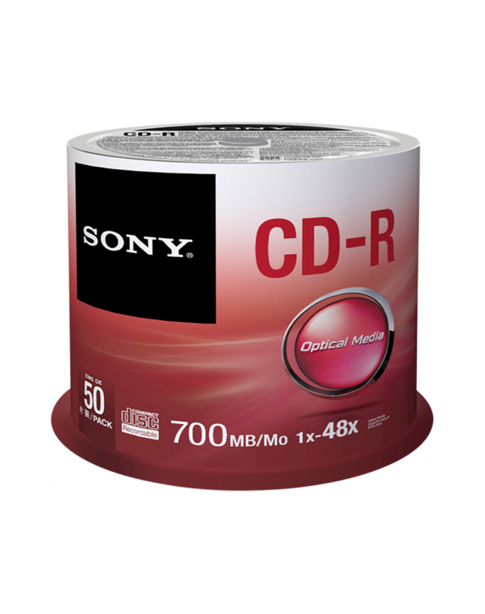 CD-R SONY 700MB 48X CAKE 50SZT główny
