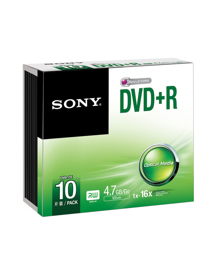 DVD+R SONY 4.7GB 16X SLIM 10SZT główny