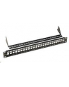 19'' modularny nie osadzony patch panel Solarix 24 portów czarny 1U - nr 4