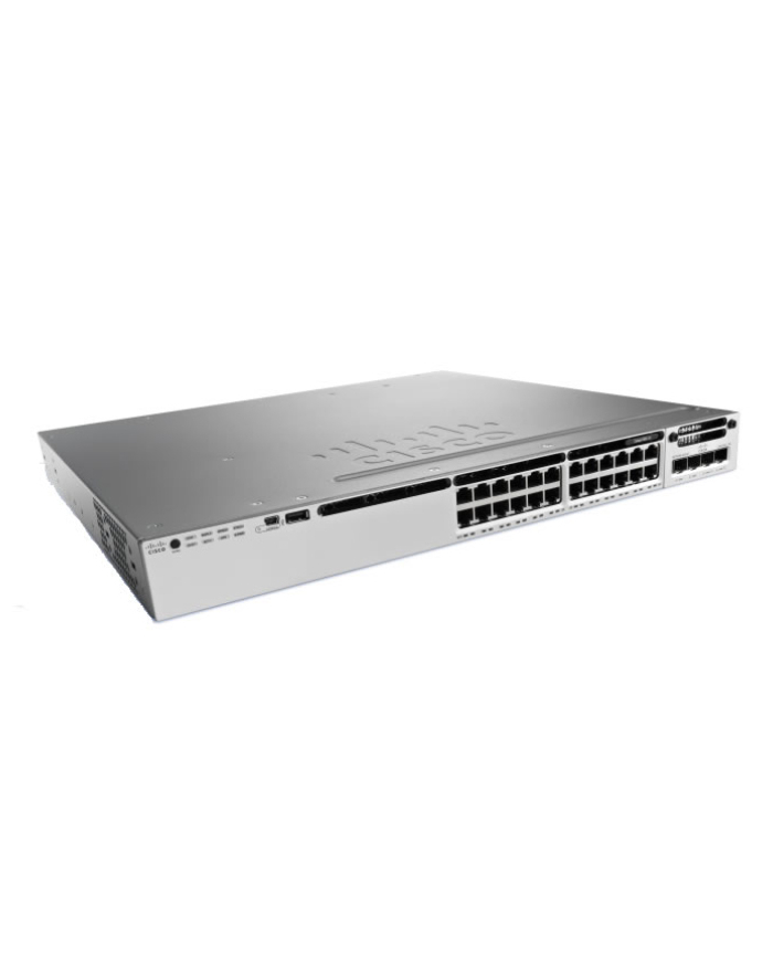 Cisco Catalyst 3850 24 Port GE SFP, 350W AC PS, IP Base główny