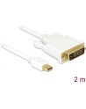 Delock kabel Displayport mini (M) ->DVI (M) 24+1PIN 2m - nr 26