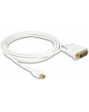 Delock kabel Displayport mini (M) ->DVI (M) 24+1PIN 2m - nr 28