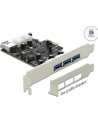 Delock Karta PCI Express > 3 x zewnętrzny + 1 x wewnętrzny USB 3.0 - nr 26