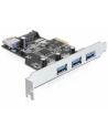 Delock Karta PCI Express > 3 x zewnętrzny + 1 x wewnętrzny USB 3.0 - nr 16