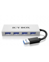 RaidSonic Icy Box 4xPort USB 3.0 Hub, Srebny - nr 16