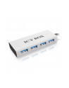 RaidSonic Icy Box 4xPort USB 3.0 Hub, Srebny - nr 21