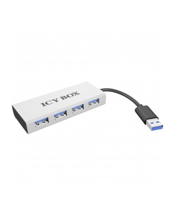 RaidSonic Icy Box 4xPort USB 3.0 Hub, Srebny