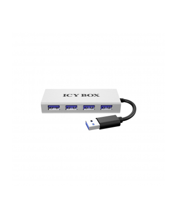 RaidSonic Icy Box 4xPort USB 3.0 Hub, Srebny