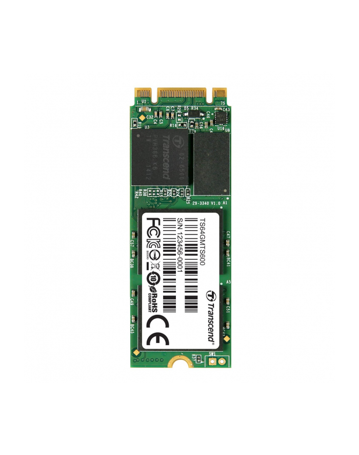 Transcend SSD M.2 2260 SATA 6GB/s, 64GB, MLC (read/write; 520/80MB/s) główny