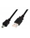 Assmann Kabel połączeniowy USB2.0 Canon Typ USB A/miniUSB B(5pinów), M/M czarny 3.0m - nr 8
