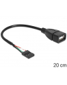 Delock kabel USB AF 2.0 -> Pin Header 20cm - nr 2